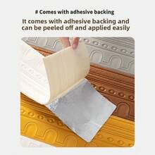 1pc 14cm X 230cm 3D Line Wall Sticker, Door Frame Decor, Made Of 3D Flexible Foam With Removable Self-Adhesive Base, Self-Adhesive Waist Decorative Strip, Wall Edge Decorative Line, Baseboard Sticker - A - View 9