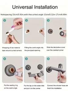 1 Vòi sen tắm gắn tường hiện đại, kiểu thác nước, có van điều khiển nước nóng/lạnh, van ẩn 3 lỗ, bề mặt được đánh bóng với lớp lót bên trong, bao gồm phụ kiện lắp đặt, bề mặt bền và dễ lau chùi, kiểu dáng tối giản hiện đại, phù hợp cho bồn tắm, vòi sen và bồn rửa. Nâng cấp phòng tắm của bạn, món quà lý tưởng cho dịp lễ và lựa chọn cải tạo phòng tắm. - Bạc - Xem 10
