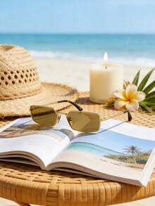 Prada Men's Large Square Frame, Black Acetate Frame, Luxurious Designer Style, Perfect For Summer Beach And Street Fashion. - Black - View 9