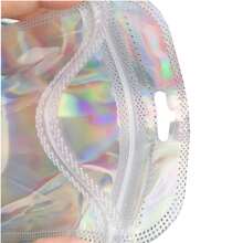 50 个可重复使用的 PVC 透明密封首饰袋，带拉链，抗氧化，抗变色，可用于存放耳环、项链、珠宝、小礼物、配饰，以及派对礼品袋或情人节礼物。 - 彩色 - 查看 9