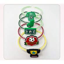 5 Peças Contas de Futebol Criativas DIY Pulseira, Presentes Periféricos da Copa do Mundo de Futebol, Acessórios de Estilo Europeu e Americano - Multicolorido - Visão 10