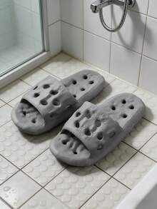 Dép EVA chống trượt, khử mùi, dép đi trong nhà tắm mùa hè thoáng khí dành cho cả nam và nữ, thích hợp sử dụng trong khách sạn. - xám - Xem 4