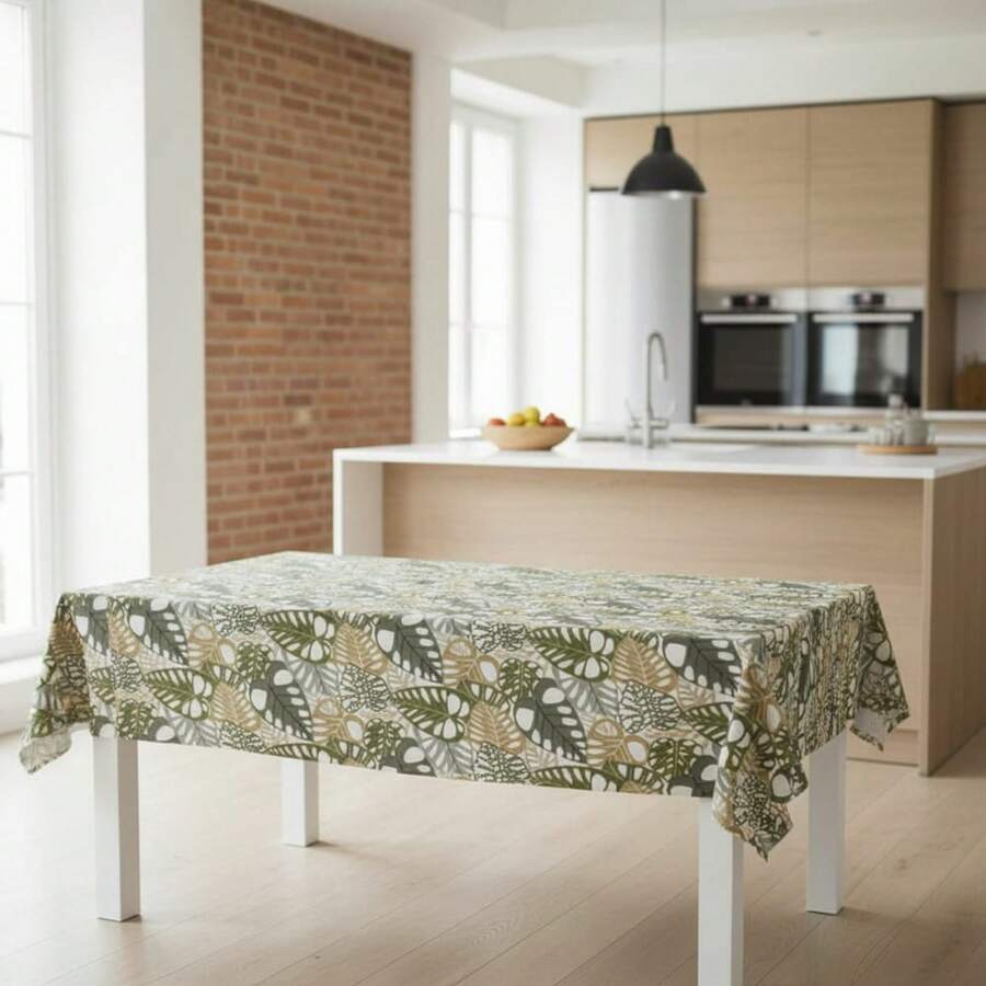 Kiva Oilcloth Tablecloth, Stain Resistant And Waterproof, Sizes From 100x140 To 300x140 Cm And Round 140 Cm - Stylish And Durable Oilcloth Tablecloth, Easy To Clean - Available In 11 Designs - 選項5 - 查看 1