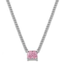 1pc Women's Zirconia & Crystal Pendant Necklace, Minimalist & Elegant, Suitable For Daily Wear - Square - View 4