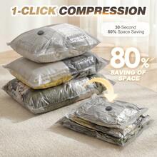 12pcs Vacuum Bags For Travel With Rechargeable Air Pump,Reusable For Clothes, Comforters, Blankets, Pillow, Bedding, Sealer Clothing Storage,Travel Accessories,Organize Essential - 12 sọc chéo bằng sợi carbon - Xem 9