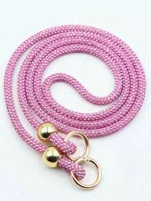 Luxury Flash Rhinestone 1pc Luxury Rhinestone Phone Lanyard Long Style Crossbody For Women High-End Full Rhinestone Hanging Chain New Wrist Exquisite Advanced Sense Bag Chain Versatile Internet Celebrity Hanging Ornament Camera Anti-Lost Rope Party Gift Anniversary - Multicolor - View 10