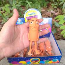 Luxury Tung Tung Sahur AI Classic Sahara Wooden Doll, Italian Toy SoftTransformable Stress Relief Doll, Mochi Toy, Children Toy, Parent-Child Interactive Toy, Stress Relief Toy,Party Toy Easter Toys - 彩色 - 查看 12