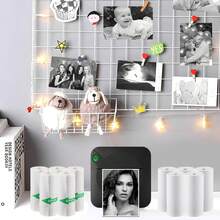 Mini Printer Paper, Including 5 Rolls Thermal Printing Paper & 5 Rolls Self-Adhesive Sticker Paper, 57x25mm, For Photos, To-Do Lists, Study Notes, Journal,Compatible With Mini Printer - View 6
