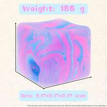 Flowing Pattern Square Stress Balls, Durable TPR Fidget Toys For Adults Kids, Sensory Squeeze Balls For Anxiety Relief, Brightly Colored Relaxation Gifts, Easter Halloween Christmas Party Favors, Office Desk Toys, Fun Holiday Stocking Stuffers, Birthday Gifts For Men Women, Squishy Sensory Play Toys For All Ages. - 橘色 - 查看 7
