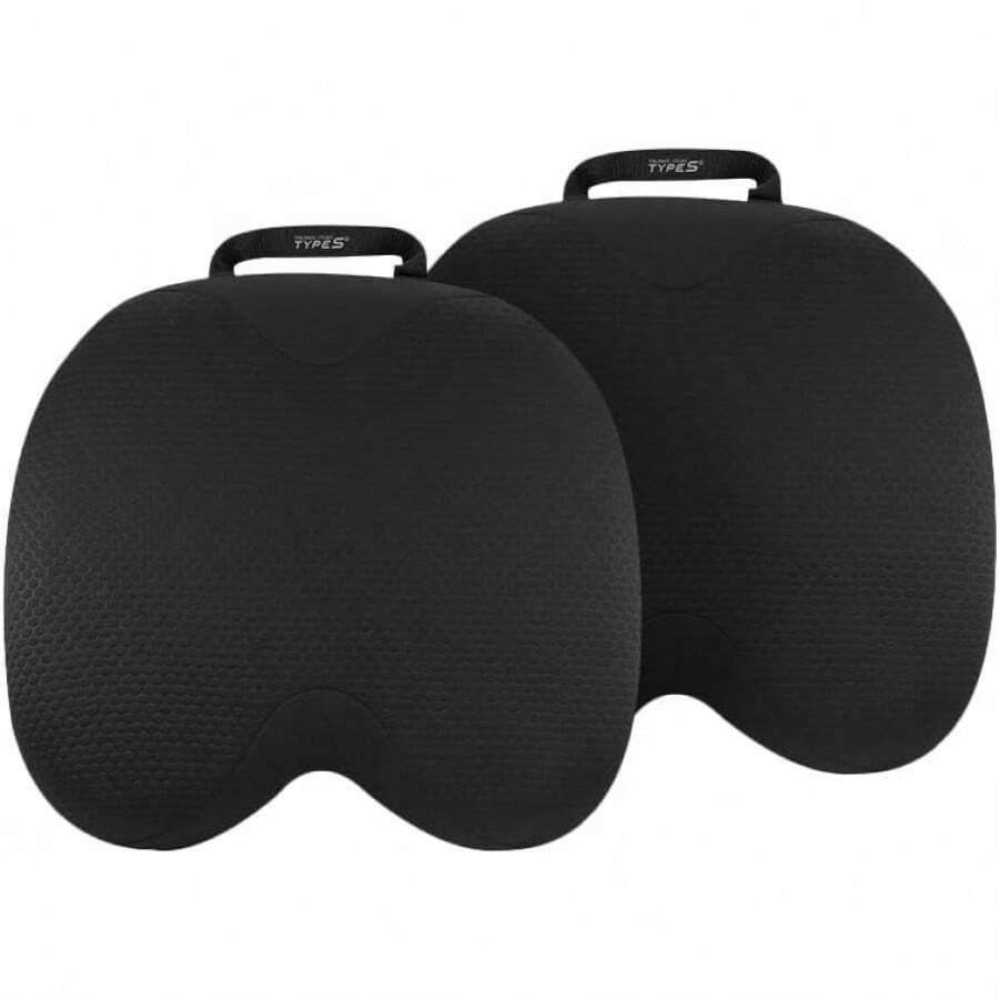 Type S Comfort Gel Cushion 2 Pack, Gel Enhanced Foam Cushion Office Chair, Car, Tailbone Pain Relief, Sciatica & Back Pain Relief, Portable And Washable - 1 - Xem 1