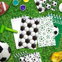 1 Soccer Pen, 1 Soccer Notebook, 1 Soccer Notebook, Soccer Pen Set, Random Soccer Theme Set: Ball Ballpoint Pen And Memo Pad, Mini Spiral Notebook Gift Bag Filling, Suitable For Teacher Classroom Rewards, Birthday And Graduation Gifts - Sets - View 3