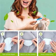 2/6/12/40/100pcs Disposable Breathable Sweat-Absorbing Invisible Stickers, Thin & Comfortable Odorless, Suitable For Men & Women, Essential For Summer Travel, Sports, Outdoor Activities, Can Also Be Used As Stickers - White - View 4