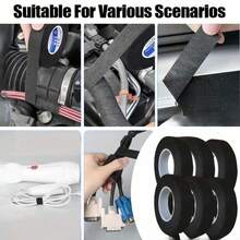 4 Rolls High Temp Self-Adhesive Harness Tape Heat-Resistant Noise Reduction For Automotive Engine Electrical Wire - one-size - View 9