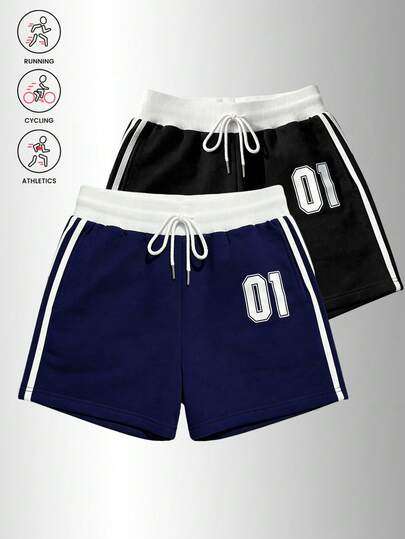 Women's Casual Digital Print Sporty Style Comfortable Fashion Daily Shorts, Summer