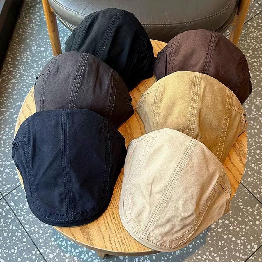 French Retro Forward Cap, New Spring/Autumn Large Circumference Beret - A - View 1