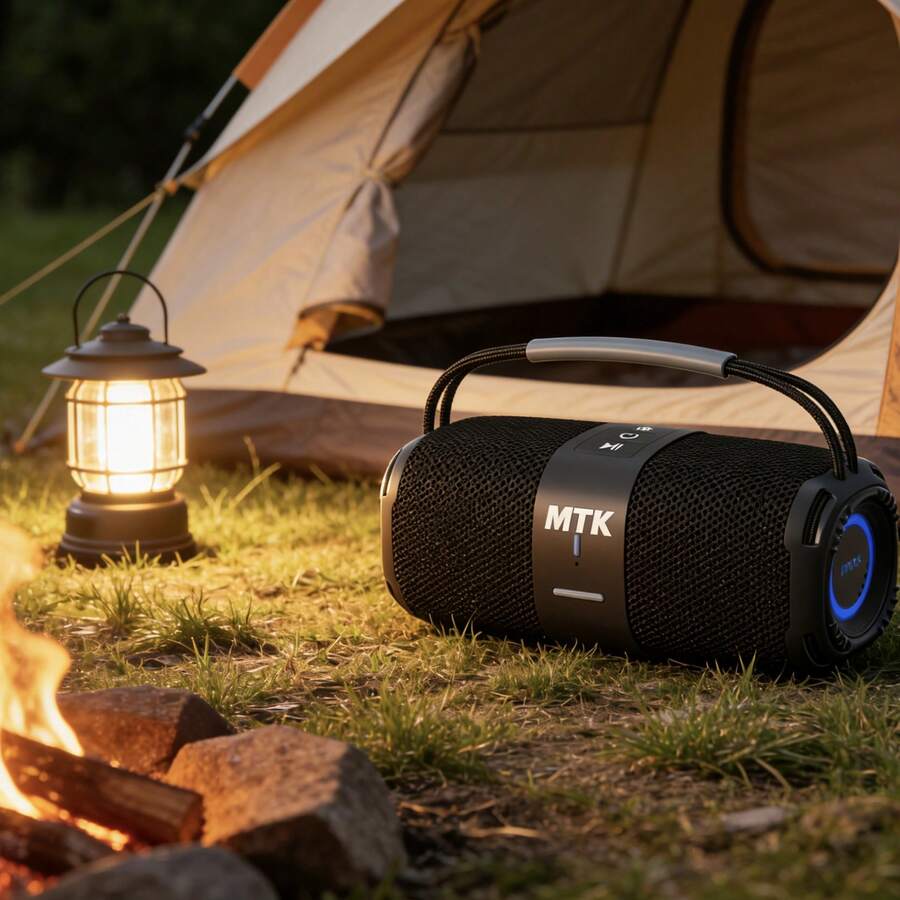 Altavoz Bluetooth Portátil MTK TF4214 (TF4209-MX) Negro - 16W (8W*2), Bluetooth 5.3, Luces LED, TWS, 1500mAh, FM/USB/TF/ - Ver 1