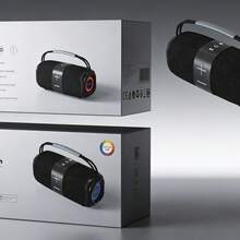 Altavoz Bluetooth Portátil MTK TF4214 (TF4209-MX) Negro - 16W (8W*2), Bluetooth 5.3, Luces LED, TWS, 1500mAh, FM/USB/TF/ - Ver 2