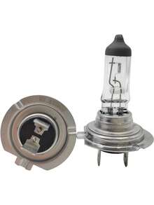 2个银色卤素灯泡，H1 H4 H7 9005卤素灯泡，12V 55W 65W标准卤素灯泡，汽车通用前大灯灯泡，高亮度前大灯灯泡 - H7 - 查看 13