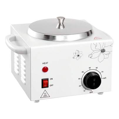 Single Wax Warmer, 600ML Professional Wax Warmer For Hair Removal, 32 ℉ To 176℉ Adjustable Electric Waxing Heater Pot With 100PCS Waxing Sticks For Home Use, Beauty Salon, Spa