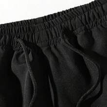 Men's Outdoor Cargo Shorts, Multi-Pocket Functional Sports Pants - Black - View 5