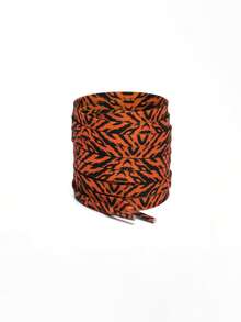 时尚个性化扁平鞋带替换装，独特蛇皮纹、豹纹动物图案涤纶编织鞋带 - 彩色 - 查看 19