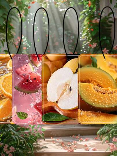 1个车载香氛扩散器，持久果香空气清新剂悬挂装饰，适用于汽车、家居、办公室，生日、毕业、派对浪漫礼物