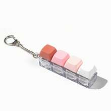 1pc Keyboard Keychain - Adult Press Stress Relief Toy, Stress Relieving Finger Keychain, Unique Office Gift - Multicolor - View 3