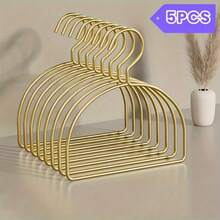 5pcs/10pcs Gold Metal Scarf, Tie, Shawl, Headband Hangers - Gold - View 7