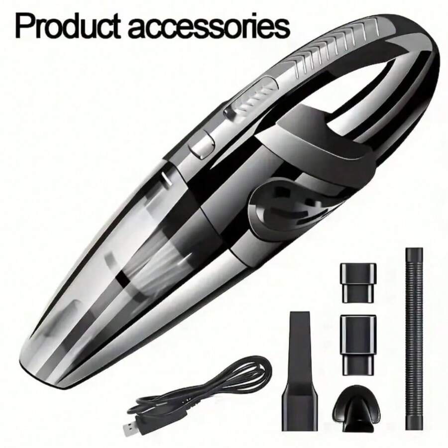 Portable Vacuum Cleaner With Fast Charging In The Car, Cordless Portable Pet Hair Vacuum With Strong Rechargeable Suction - A - View 1