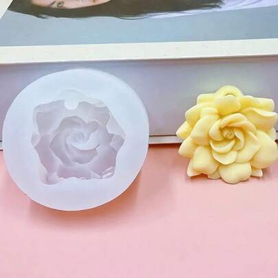 1pc Gardenia Fragrance Plaster Silicone Mold, Handmade DIY Aroma Stone Decor Mold, Multiple Patterns, Non-Stick & Easy Demold