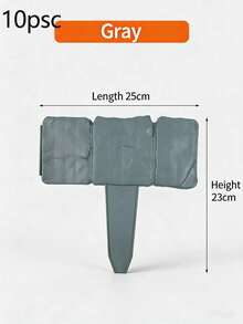 1/10pcs Plastic Fence Railing Garden Fencing Yard Landscaping Fence Christmas Villa Outdoor Foldable Mini Fence - 10pcs White - View 8