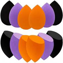 12 Pieces Professional Makeup Sponge Set,Latex Free Flawless Soft Setting Face Puffs,Multicolor Beauty Sponge Blender Cosmetic Applicator For Powder,Liquid,Facial Makeup Tools - Be - Xem 1