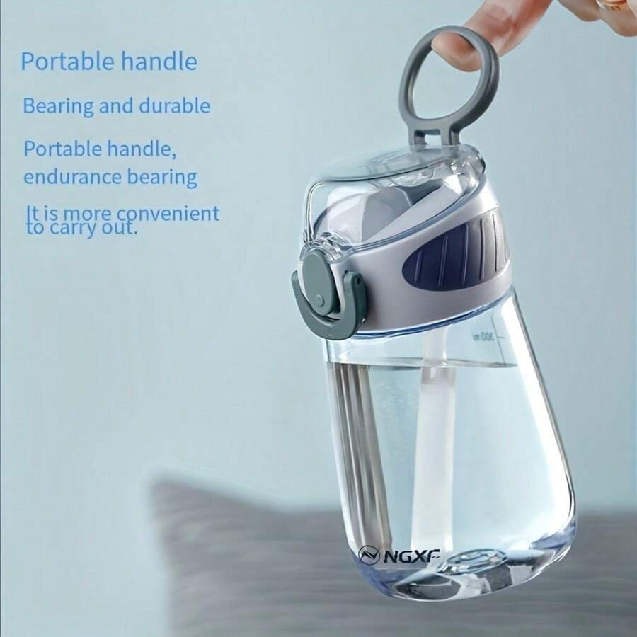 1 chiếc cốc tròn nhỏ chống rò rỉ, không chứa PVC, có tay cầm dễ thương - Hộp nhựa nhỏ gọn, thích hợp cho cắm trại, dã ngoại, & - Có thể rửa bằng tay (17.6cm x 91cm) 1 chiếc, Bình nước thể thao, 37.6ml/496ml, Cốc nước nhựa, Bình nước du lịch di động, Dùng cho cắm trại, leo núi, tập thể dục, Đồ uống ngoài trời, Quà tặng sinh nhật, 17.6cm x 91cm Bình nước mùa hè dễ thương dành cho nữ, Thiết kế thời trang có ống hút, Bền và chống vỡ, Tiện lợi khi sử dụng mọi lúc mọi nơi