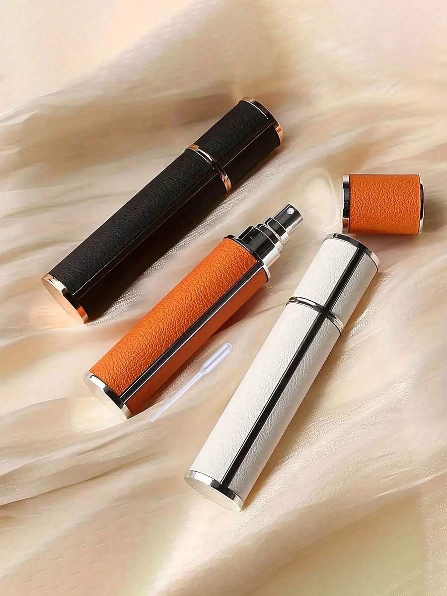 1 chai nước hoa da có thể tái sử dụng, chai xịt rỗng cầm tay, bình xịt nước hoa du lịch unisex, thiết kế nhỏ gọn, vòi xịt thời trang, đầu phun chất lượng, chiết nước hoa, dành cho người yêu thích nước hoa, sử dụng hàng ngày.