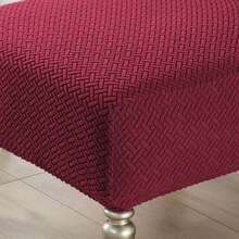 1件提花无扶手椅套，适用于酒店、餐厅、食堂 - 彩色 - 查看 8