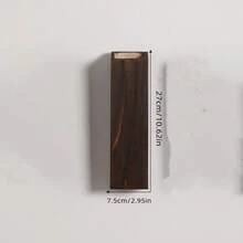 木质壁挂式花盆，适用于卧室、客厅，现代农舍风格，木质口袋式壁挂花瓶，可放置干花和人造植物，家居装饰，房间装饰，墙面装饰礼品，生日和毕业礼物 - 咖色 - 查看 14