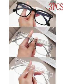 Kính mắt thời trang gọng vuông kiểu cổ điển dành cho nam giới - Nhiều màu - Xem 3