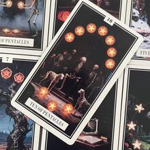 骷髅塔罗牌，78张卡牌，巫术塔罗牌，休闲派对纸牌游戏 - Skeleton Tarot - 查看 5