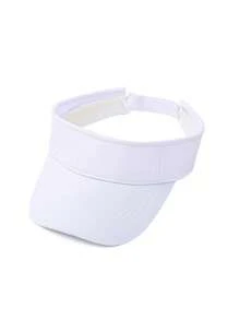 1顶可调节儿童遮阳帽，简约设计，轻便透气，防紫外线，适合沙滩、高尔夫、跑步等场合，男女通用 - 兒童空頂帽 - 查看 5