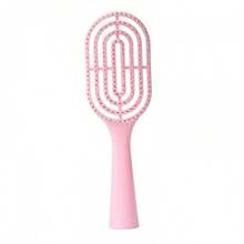 Portable Hollow Comb, Macaron Fluffy High Crown Curling Styling Comb, Massage Rib Comb, Vertical Hollow Comb - Standard - View 13