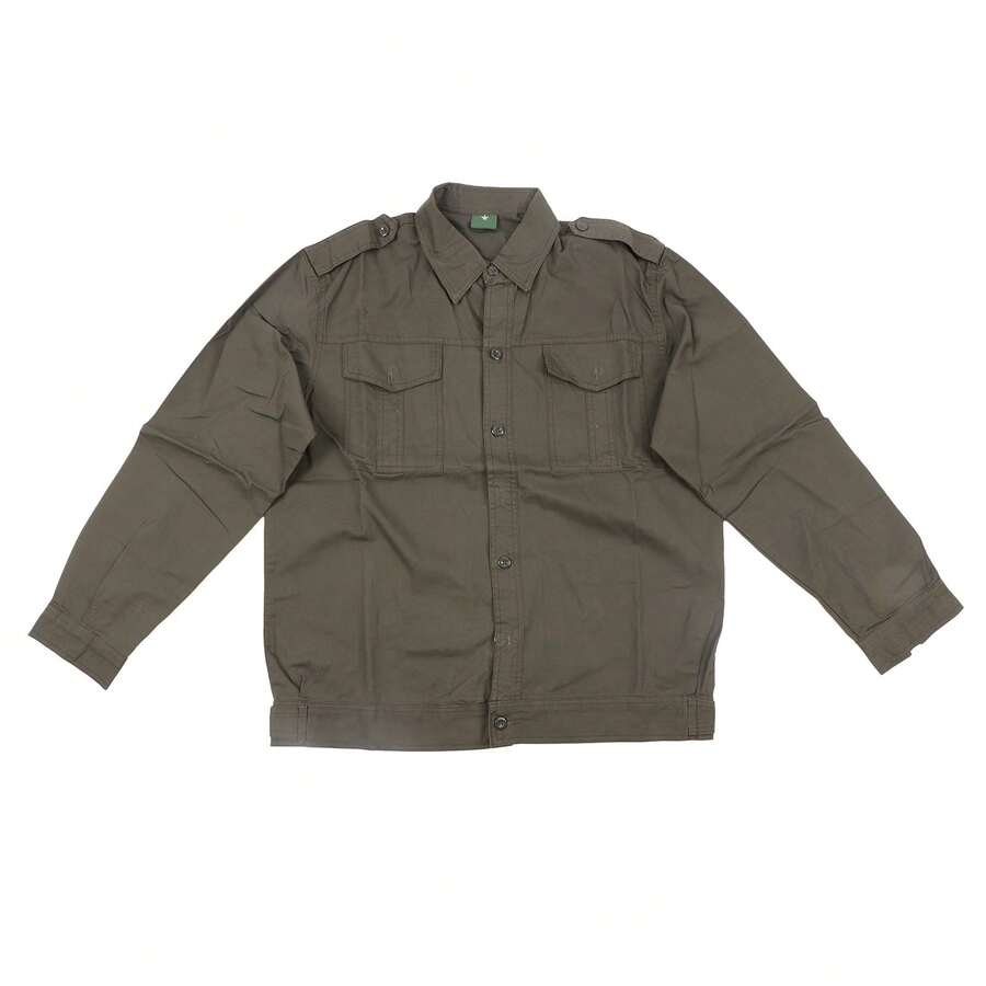 Ropa de trabajo ropa de trabajo de primavera y otoño de algodón puro para hombres - Verde Oliva - Ver 1