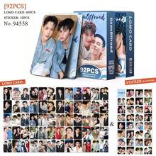 92pcs Celebrity Mini Photo Cards, Thai Star Collectible Cards, Double-Sided LOMO Cards - Multicolor - View 7
