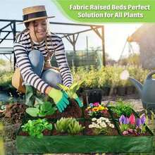 或许可以用网格种植袋、PE防水网状种植袋、带排水孔的可重复使用蔬菜种植袋（适用于西红柿和土豆）。 - 墨綠色 - 查看 3