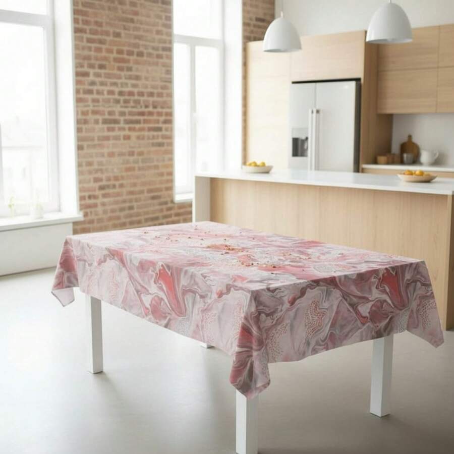Kiva Oilcloth Tablecloth, Stain Resistant And Waterproof, Sizes From 100x140 To 300x140 Cm And Round 140 Cm - Stylish And Durable Oilcloth Tablecloth, Easy To Clean - Available In 11 Designs - 選項 8 - 查看 1