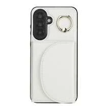 PU 人造皮革手機殼，相容 Galaxy A17 A56 A36 A26 A16 A55 A35 A15 A54 A14 A73 A53 A13 A72 A52 A71 A51 4G 5G，附環形支架，RFID 防盜錢包手機殼，相容 Galaxy S26 S25 Edge S24 S23 S22 S21 FE Plus Ultra，附支架卡槽保護殼 - 白色 - 查看 18