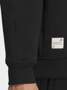 adidas休閒百搭圓領休閒寬鬆長袖衛衣 男款 - 黑色 - 查看 2