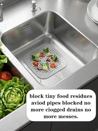 Colector de cabello de silicona, filtro de drenaje de ducha cuadrado, tapón de cabello de silicona con ventosa, removedor anti-obstrucción de cabello, filtro anti-obstrucción de fregadero, tapón de drenaje de bañera y ducha anti-obstrucción, herramienta desodorizante de cocina y baño, filtro de salida de alcantarilla, pegatina de drenaje de piso, accesorios fáciles de limpiar para baño y cocina, herramientas de baño, decoración de invierno para el hogar