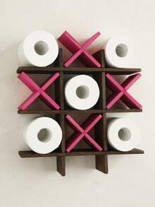 1 Stück Bohemian Stil Toilettenpapierhalter, Badezimmer Aufbewahrungsregal, minimalistisches Badezimmer Zubehör Wandhalterung, geometrisches Muster Wandregal, schwebendes Pflanzregal, Buch- und Vasenaufbewahrung Wandhalterung, geeignet zur Dekoration von Wohnzimmer, Schlafzimmer, Büro und Bibliothek - Verschiedenfarbig - Übersicht 7