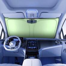 1 pièce Pare-soleil de pare-brise de voiture, pare-soleil d'été, rideau pare-chaleur et anti-UV pour l'intérieur de la voiture - A - Voir 12