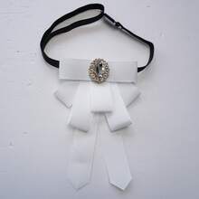 1件休闲梭织领结，适合所有季节 - 白色 - 查看 1